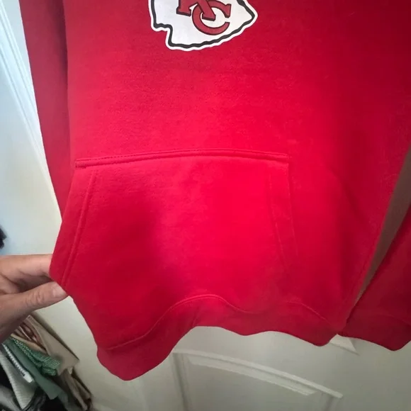 Kansas City Chiefs Red Youth NFL Team Apparel Hoodie Sweatshirt NWT - Picture 4 of 8